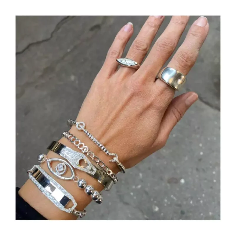925 ayar minimal bold gümüş yüzük