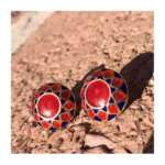 mineli küpe, gümüş küpe, mineli gümüş küpe