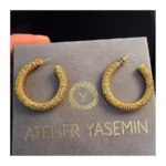 925 ayar gümüş toplu ışıltılı küpe