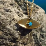925 ayar gümüş evil eye göz kolye nazar turkuaz taşlı