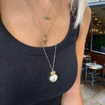 925 ayar gümüş has doğal kolye inci hepsi trend moda