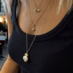925 ayar gümüş has doğal inci kolye trend moda