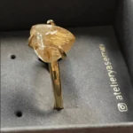925 ayar gümüş yüzük modelleri gold altın rutil kuvars satın al