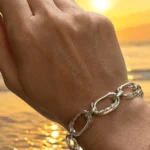 925 ayar gümüş kanca kilit bileklik modelleri unisex moda trend şık satın al