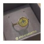 925 ayar gümüş kutup yıldızı north star yüzük trend tasarım