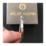 kutup yıldızı north star gümüş bileklik mavi taşlı
