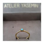 925 ayar gümüş turkuaz taşlı minimal modern